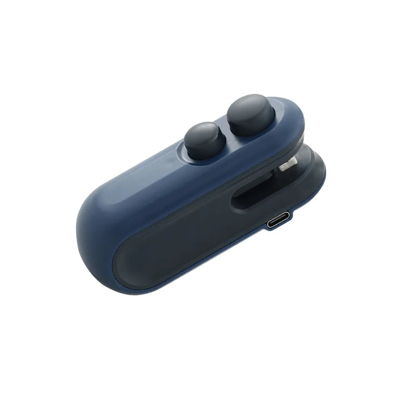 Mini Bag Sealer 2 in 1 Rechargeable Bag Sealer Heat Seal with Cutter and Magnet Bag Resealer Machine for Plastic Bags Snack Bags